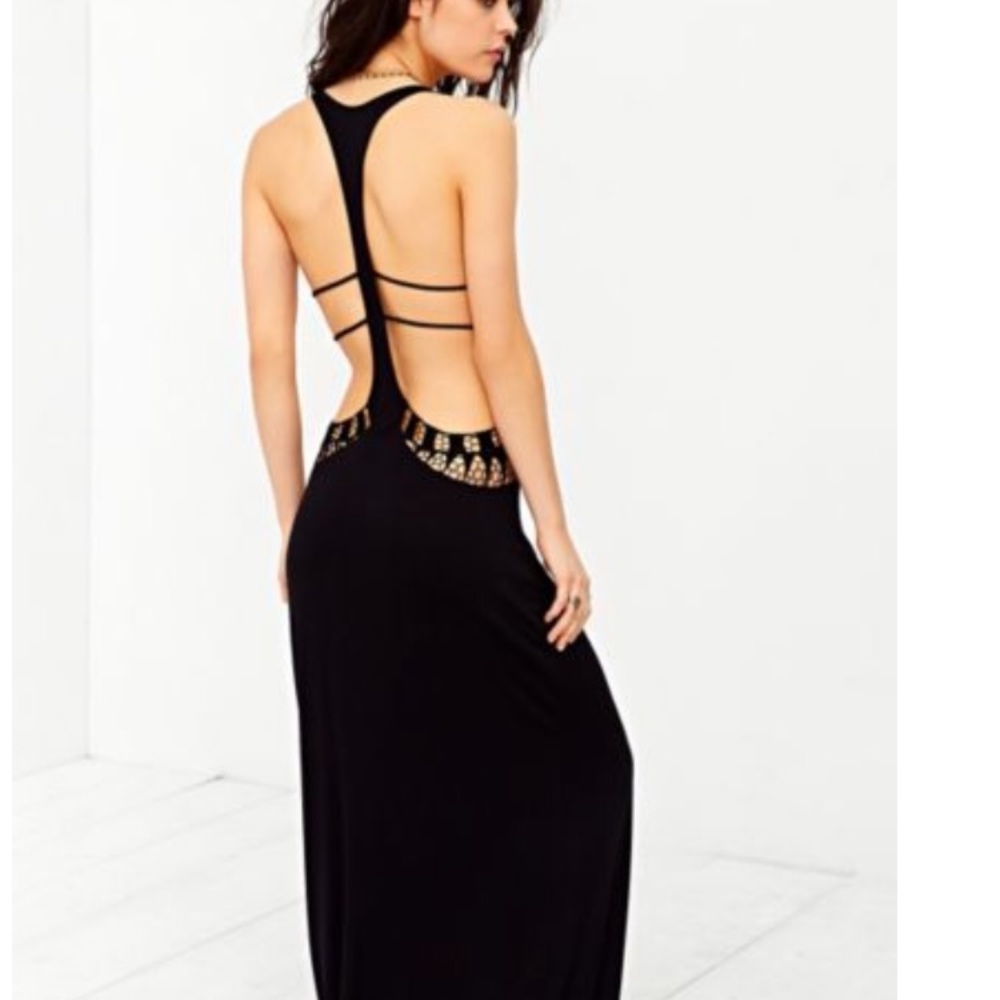 Urban Outfitters sexy black long dress